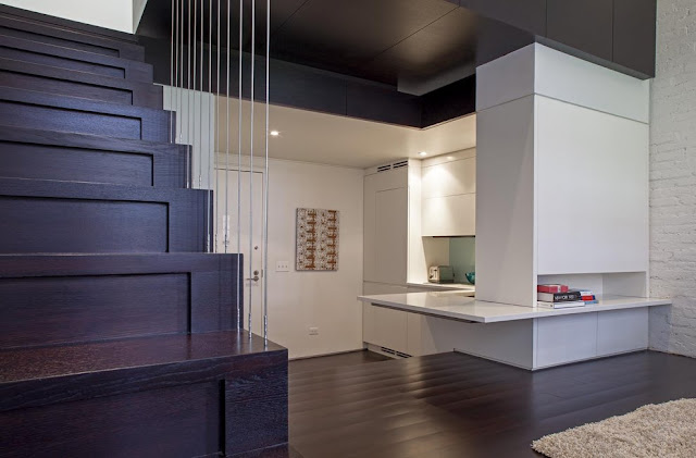 Small apartment as seen from the staircase