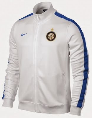 Jaket Grade Ori Nike Inter Milan White Authentic 2013/2014