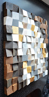 Cuadros artísticos hechos con trozos de maderas