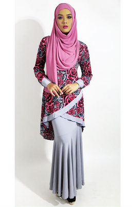 15 Contoh Model Baju  Lebaran 2021 Muslim Batik 
