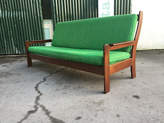 Scandinavian 3 to 4 seater Teak Sofa - OCD - Vintage Furniture Ireland - The Dublin Flea Market