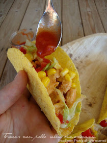 Ricetta tradizionale tacos con pollo messicani