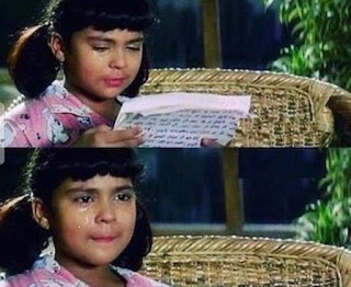 GIRL CRYING AFTER READING LETTER