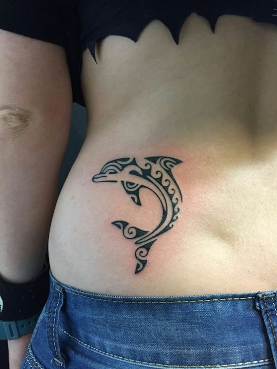 Dolphin-Tribal-Tattoo-Ribs-side