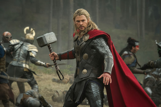 Marvel's Thor 2 The Dark World with Chis Hemsworth, Tom Hiddleston and Natalie Portman