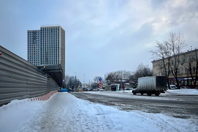 Варшавское шоссе, дворы, строящийся жилой комплекс «1-й Нагатинский»