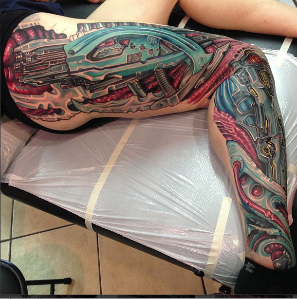 Tatuajes Biomecanicos en 3d 