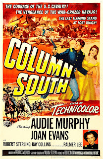 COLUMN SOUTH. Estados Unidos. Cartel One Sheet: 69 x 104 cms. COLUMNA AL SUR. Column South. 1953. Estados Unidos. Dirección: Frederick De Cordova. Reparto: Audie Murphy, Joan Evans, Robert Sterling, Ray Collins, Dennis Weaver, Gregg Palmer, Russell Johnson, Jack Kelly, Johnny Downs, Bob Steele, James Best, Ralph Moody, Rico Alaniz, Denver Pyle.