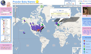 Popular Names World Map