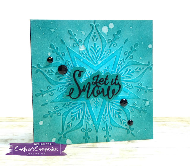 Dana Warren - Kraft Paper Stamps - Crafter's Companion - Embossing Folder 