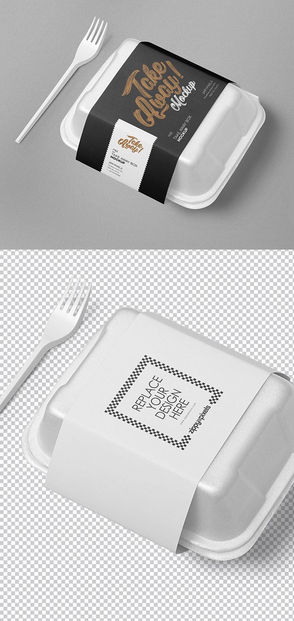 Download Free Disposable Food Packaging Mockup Freebies Psd