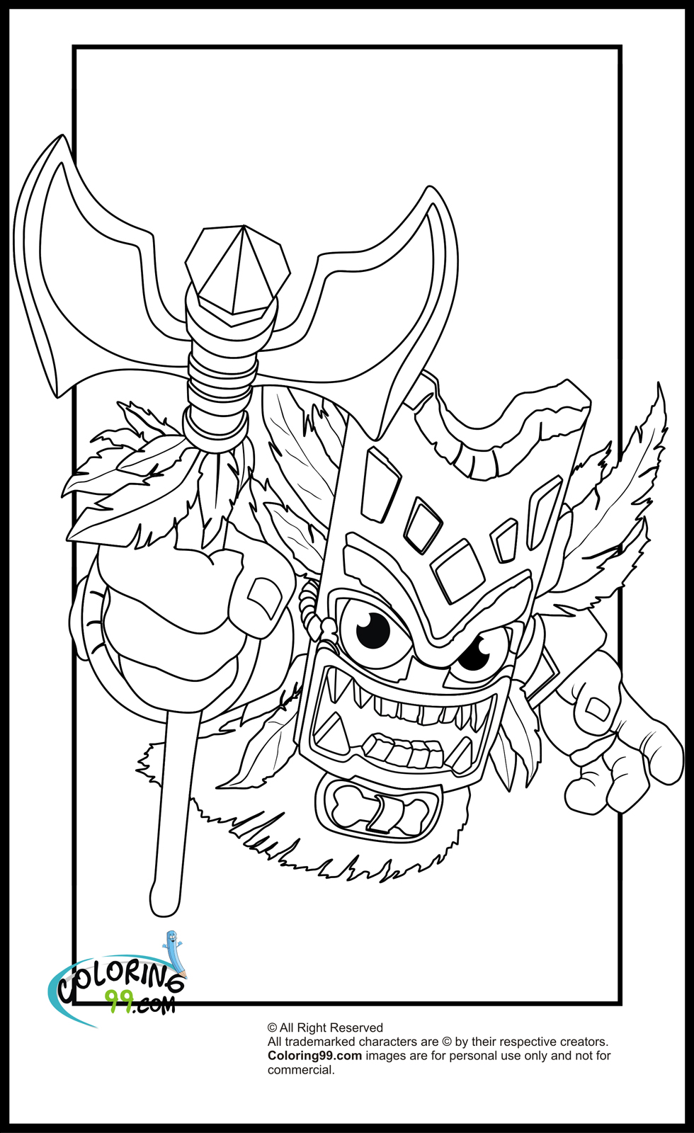 skylanders magic double trouble coloring pages skylanders magic wrecking ball