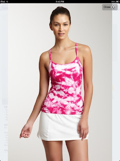 STyle Athletics NUX ACtivewear tie die pink white tank top