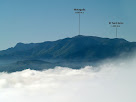 Cap al sud veiem el Montseny amb el Matagalls  i el Turó Gros