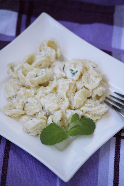 Orecchiette ricottowo-miętowe