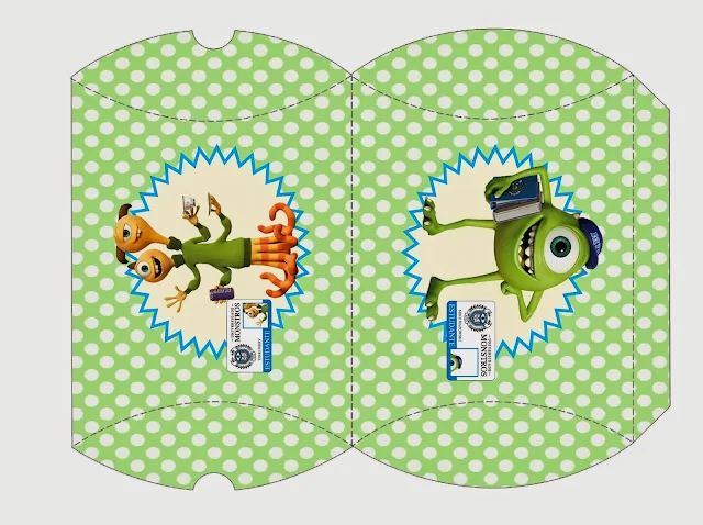 Monster University Party: Free Printable Party Boxes. 