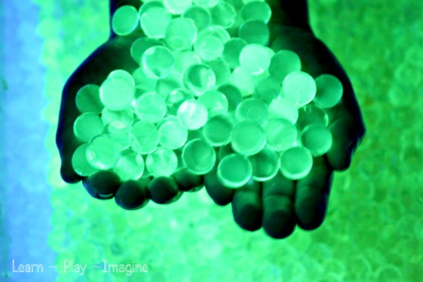 Learn how to make glowing water beads.  Your kids will be amazed, trust me.