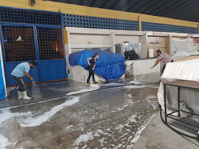 Prefeitura de Guanambi realiza desinfecção do Mercado Municipal e Terminal Rodoviário
