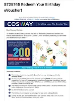 Dapat Voucher RM200 Dari Cosway