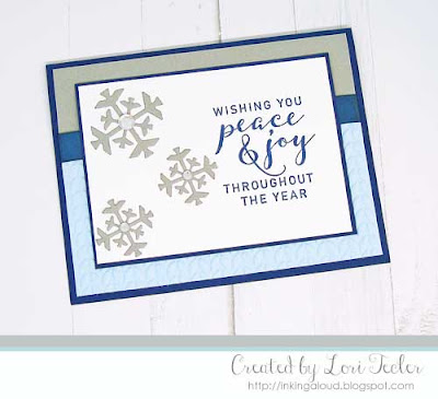 Wishing You Peace and Joy card-designed by Lori Tecler/Inking Aloud-stamps and dies from Reverse Confetti