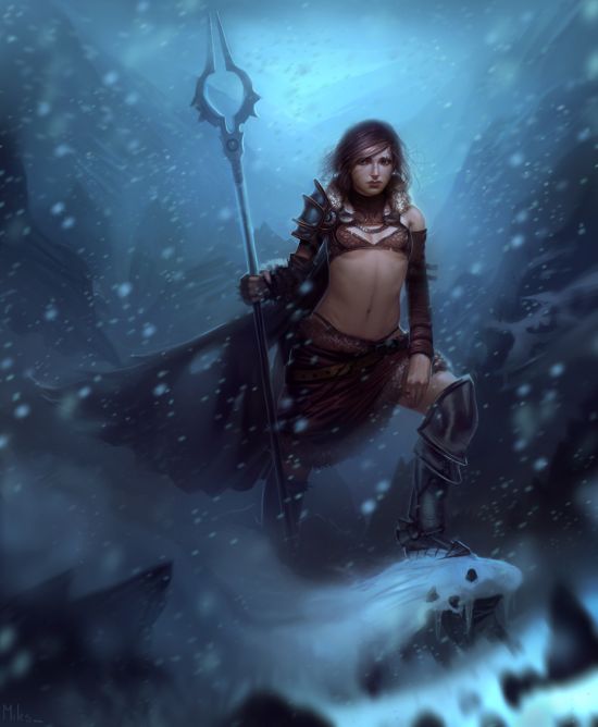 Miles Johnston deviantart illustrations fantasy women