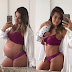 Aryane Steinkopf mostra antes e depois de gravidez