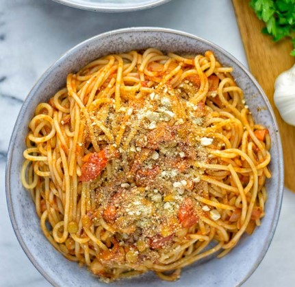 CHICKPEA LENTIL BOLOGNESE