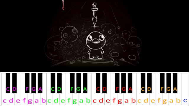 Innocence Glitched (Basement) - The Binding of Isaac: Antibirth Piano / Keyboard Easy Letter Notes for Beginners