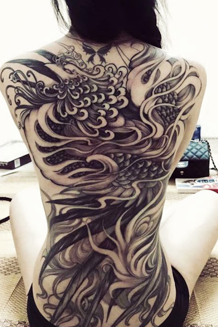 Top 20 Beautiful Phoenix Tattoo Designs รอยสักนกฟินิกซ์