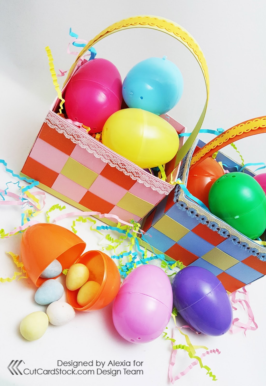 Download Woven Easter Basket (SVG provided) - CutCardStock.com