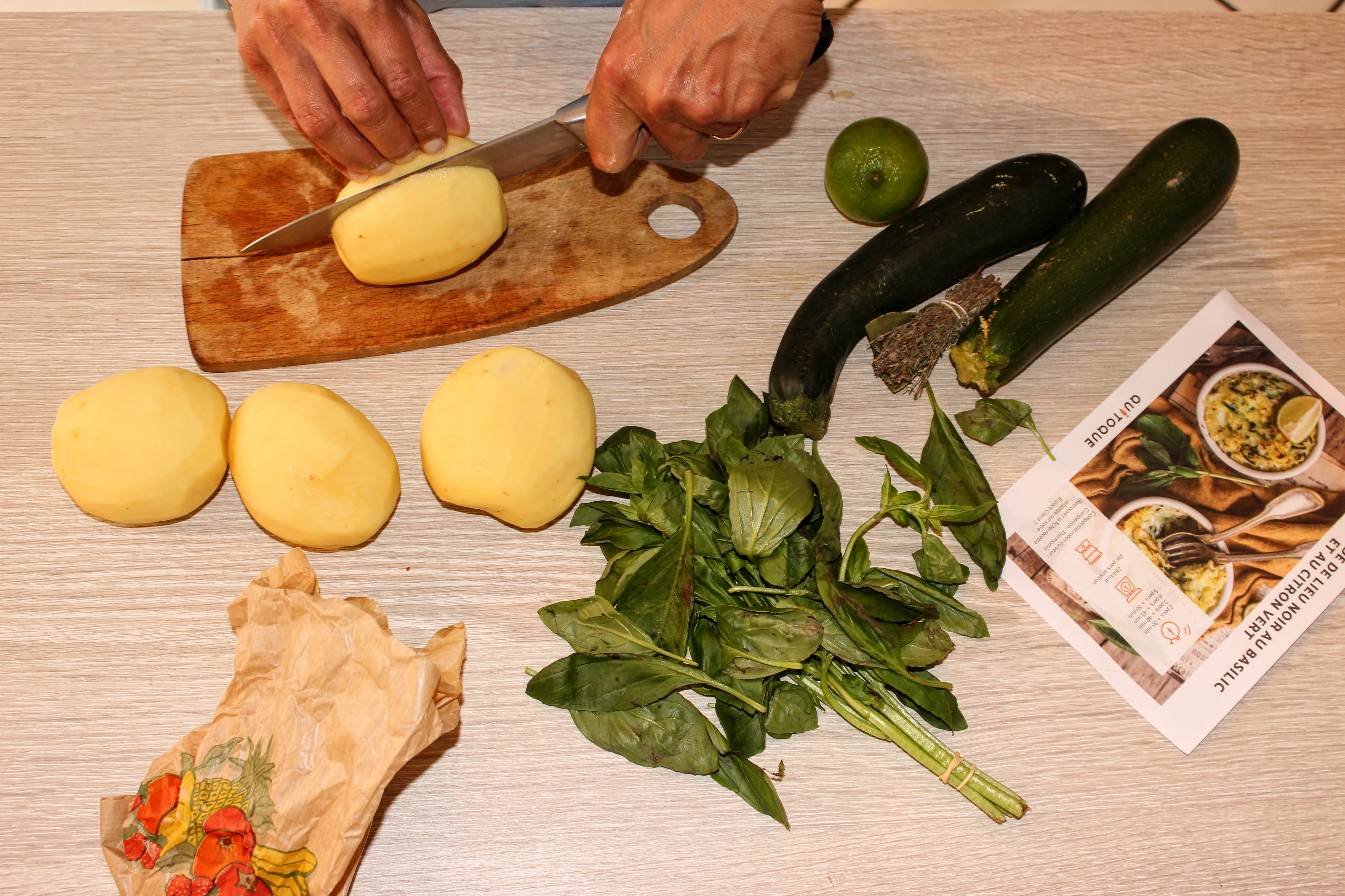 concept quitoque, panier à cuisiner, les petites bulles de ma vie