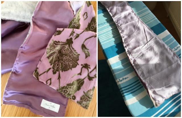 Diary of a Chain Stitcher: Fabrics for Sale Silk Velvet Devoré Scarf