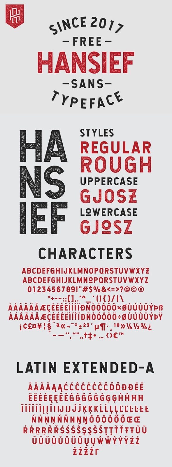 Vintage Font Gratis Terbaik - Hansief Free Vintage Font