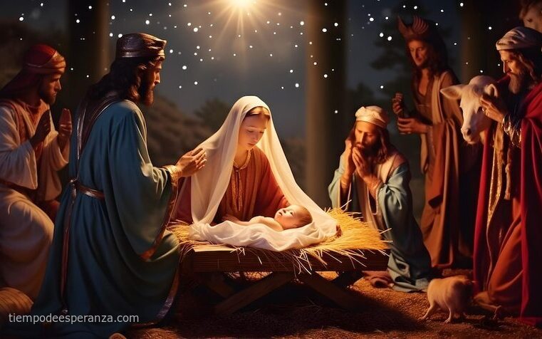 Nacimiento de Jesús en Navidad