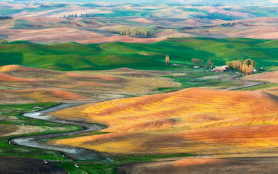 Granja en Palouse entre Washington y Idaho, USA. - Paisajes de Estados Unidos