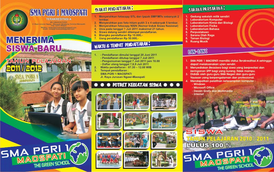 Contoh Brochure Sekolah Bahasa Inggris - Gambar Con