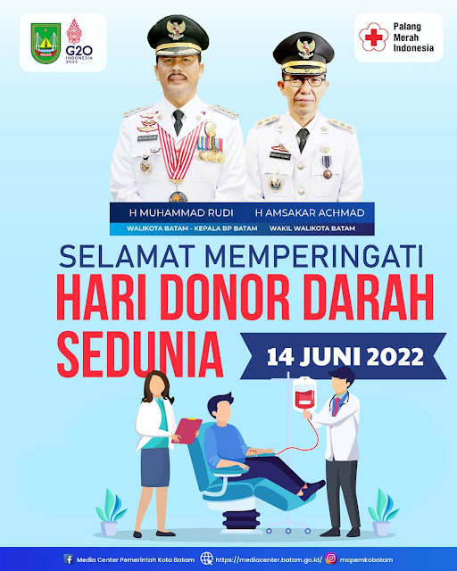 Peringati Hari Donor Darah Sedunia 2022, Rudi : Mari Galakkan Donor Darah