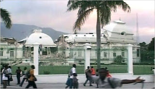 Palace Lays in Ruins in Haiti