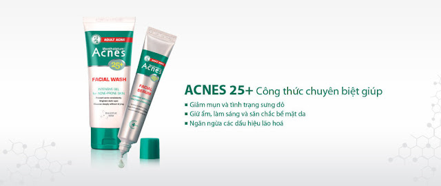 Review Acnes 25+ Facial bộ sản phẩm trị mụn giá rẻ cho người lớn, acnes facial, acnes 25+, kem trị mụn acnes, kem tri mun acne, acne facial wash, acne facial serum