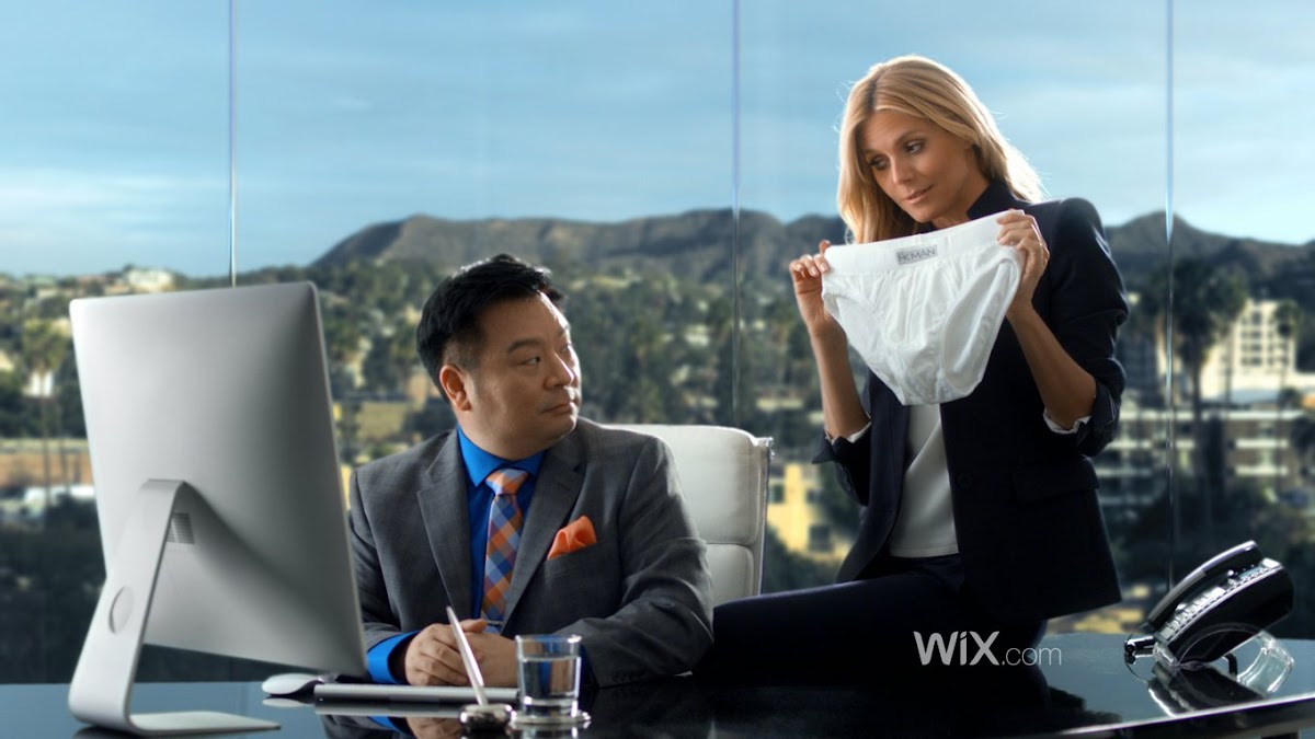 Brewster Parsons Collaborates Again With Committee LA For Wix.com In New Ad Featuring Super Model Heidi Klum