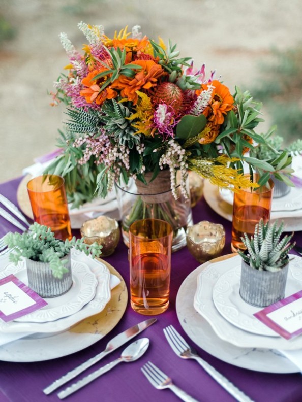 tips para decorar boda colorista y bohemia