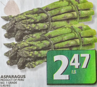 Asparagus $2.47 per lb