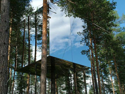 The Mirrorcube - Tree Hotel In Sweden Seen On coolpicturesgallery.blogspot.com