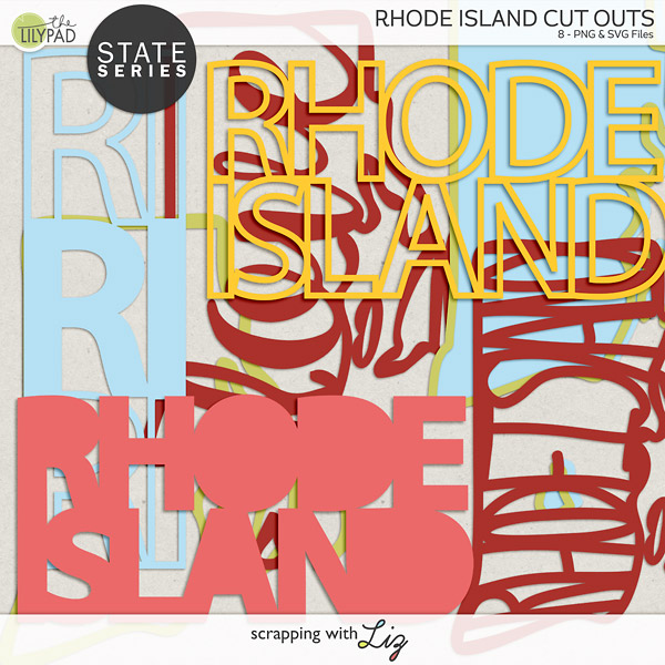 Rhode Island Digital Scrapbook Cut Outs