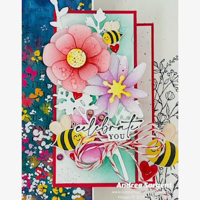 How about creating a Sweet Sorbet fun fold card full of flowers to a special friend to help them to celebrate.