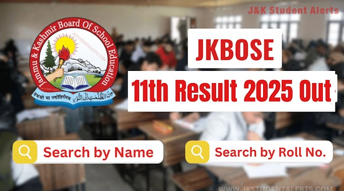 JKBOSE Declared 11th Result 2025: Check Name Wise Here