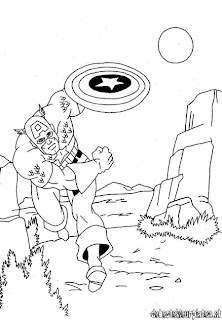 Captain America Avengers Coloring pages