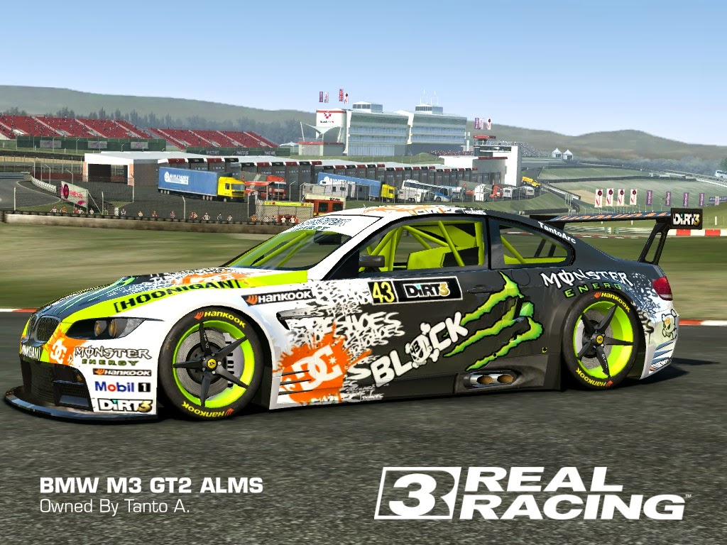 KEN BLOCK ON BMW M3 GT2 REAL RACING 3 SKIN AND LIVERY