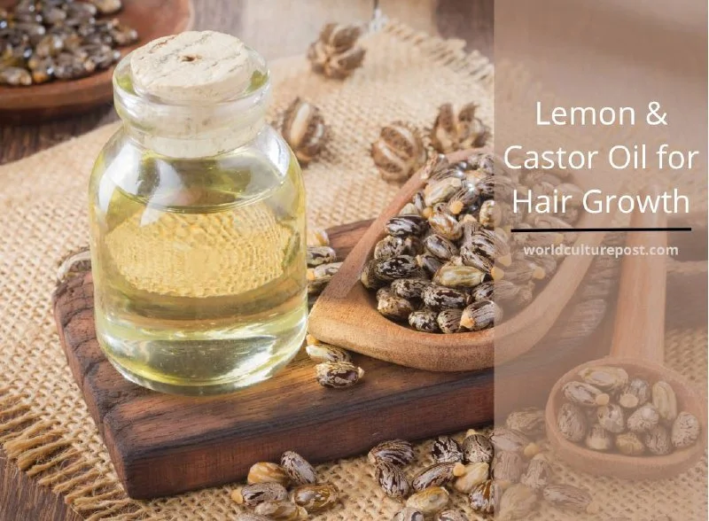 Lemon With Castor Oil And Olive Oil For Hair Growth - worldculturepost