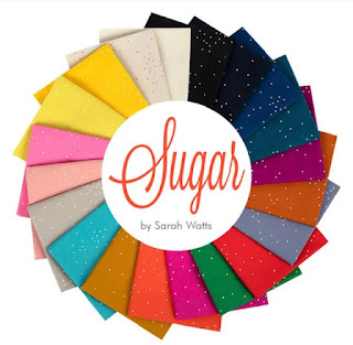 Sugar fat quarters by Sarah Watts